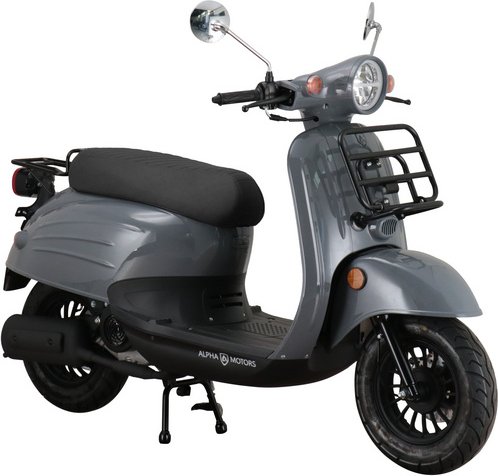ALPHA MOTORS Mofa »Adria«, 50 cm³, Verbrauch: ca. 3,0 l/100 km - grau
