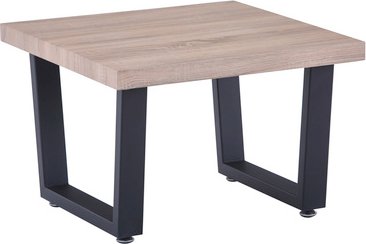 SIT Couchtisch, natur/schwarz, Mitteldichte Faserplatte (MDF)/Metall - beige