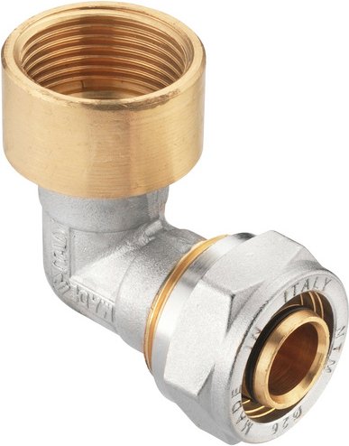 CORNAT Winkel, Messing - silberfarben