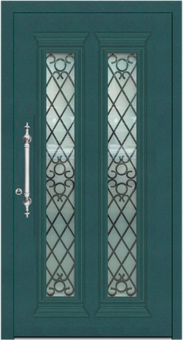 KNOCK Aluminium-Haustür »Marte«, moosgrün - gruen