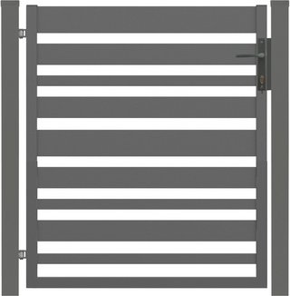 POLBRAM STEEL GROUP SP. Z O.O. SP.K. Einzeltor »Sia 100«, BxH: 90 x 100 cm, inkl. Pfosten, anthrazit, verzinkt - grau