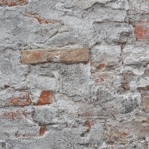Rasch Vliestapete »Vliestapete«, Bruchstein, grau, matt