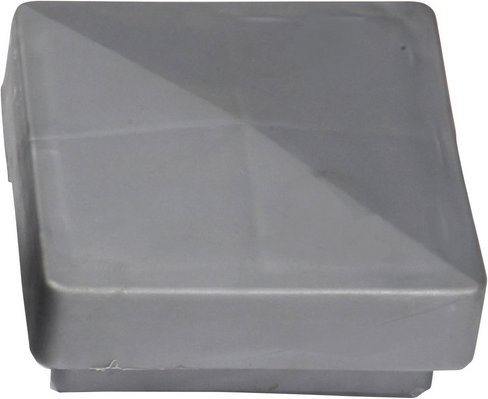 FLORAWORLD Pfostenkappe, BxHxT: 3 x 6 x 6 cm, für Pfostenabdeckung - silberfarben