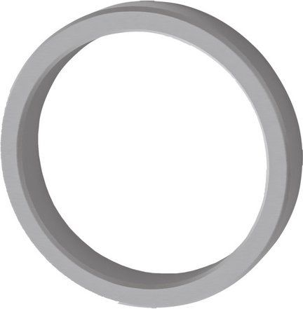 NOVADOORS Griffmuschelpaar, (BxLxH):9,5 x 19 x 6 cm, aluminium - silberfarben