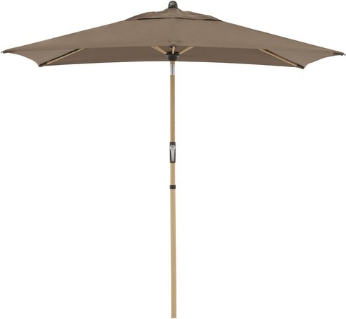 DOPPLER Sonnenschirm »Alu Wood«, BxHxL: 14 x 233 x 210cm, abknickbar, Sonnenschutzfaktor: 80+ - beige