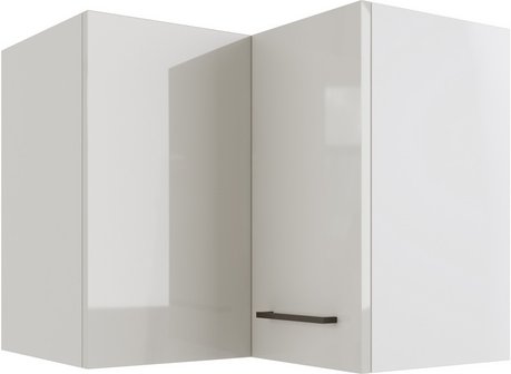 Flex-Well Eck-Hängeschrank, »Lund«, 2 Türen, LxBxH: 60x60x54,8 cm, lichtgrau glänzend