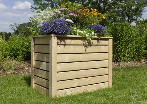 KIEHN-HOLZ Hochbeet, BxHxL: 100 x 75 x 60 cm, Holz - beige