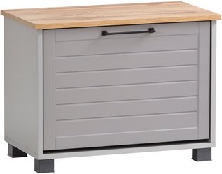 SCHILDMEYER Schuhbank »Jelda«, BxHxT: 62 x 47,2 x 34,1 cm, grau, Holzwerkstoff melaminbeschichtet