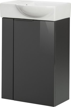 FACKELMANN Waschplatz-Set »SBC«, 45cm rechts Anthrazit - grau