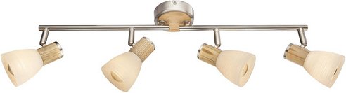 GLOBO LIGHTING Strahler »GYLFI«, nickelfarben - silberfarben