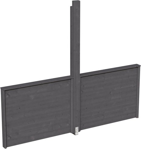 SKANHOLZ Brüstung »Toulouse«, BxH: 270 x 106 cm, schiefergrau, Holz