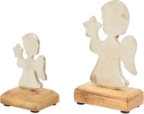 Flowerbox Dekofigur - weiss | grau