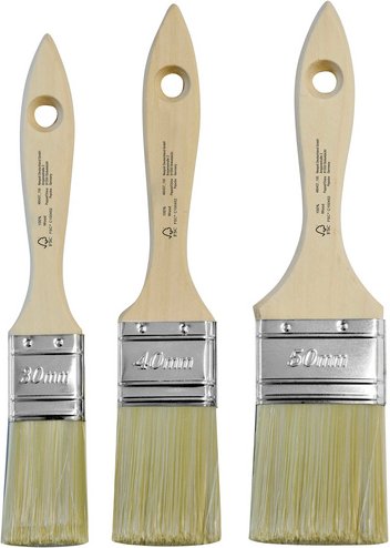 Pinsel, Arbeitsbreite: 50cm, Holz - beige