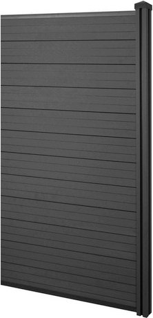 MVG WPC-Sichtschutz »MVG-HA018«, Erweiterungselement schmal, 0,98 m - schwarz