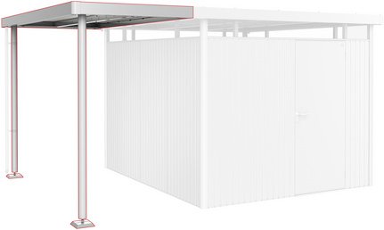 Thumbnail - BIOHORT Seitendach »Highline«, BxL: 150 x 275 cm - silberfarben