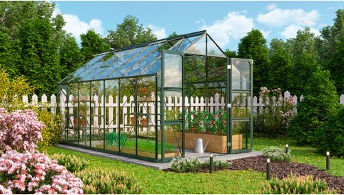 VITAVIA Gewächshaus »Domus 11500«, BxHxL: 257 x 246 x 449 cm - schwarz