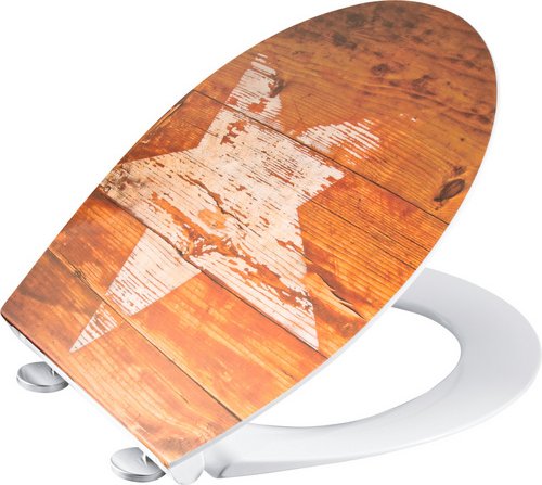 WELLWATER WC-Sitz »Vintage«, Duroplast, mit Absenkautomatik - bunt