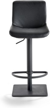 Mayer Sitzmöbel Barhocker »1287«, Breite: 40 cm, höhenverstellbar, Leder, schwarz