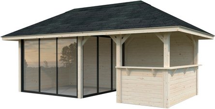 Thumbnail - PALMAKO Pavillon »Bianca Set 207 Slide«, BxHxT: 588 x 319 x 300 cm, Braun