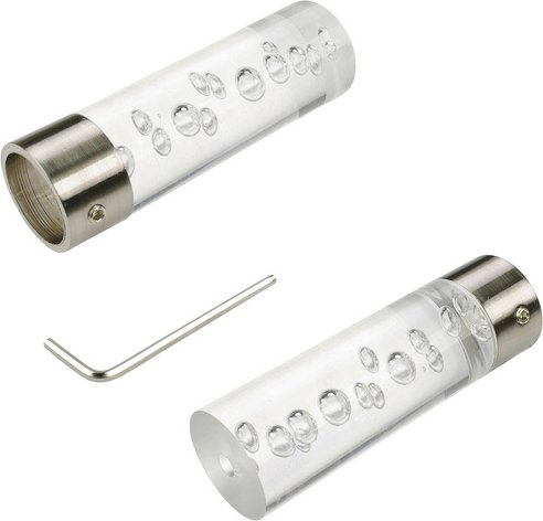 LIEDECO Endstück »Calais«, edelstahlfarben, Metall - silberfarben