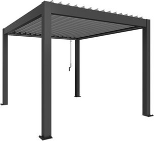 Thumbnail - BIOHORT Pergola »Gr. 3x3,5«, BxHxT: 312 x 255 x 367,5 cm, silber-metallic - grau