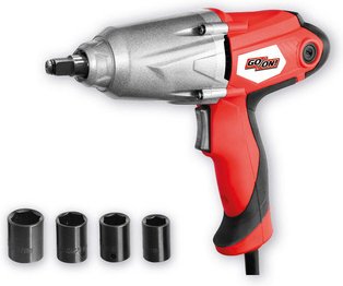 GO/ON! Schlagschrauber, inkl. Schraubeinsätze und Koffer, rot