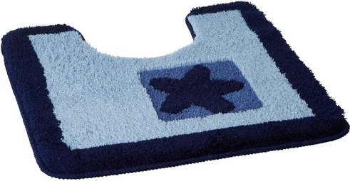 KLEINE WOLKE WC-Vorleger »Beach«, blau, B x L: 50 x 50 cm