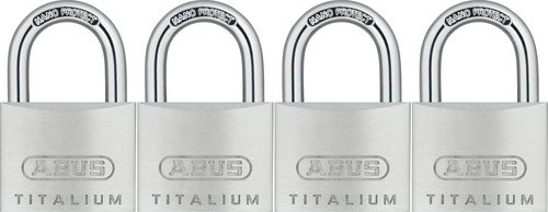 ABUS Vorhangschloss, aus Metall, 118 mm Breite, silberfarben