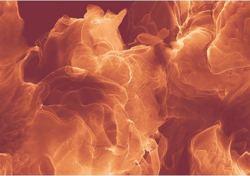 KOMAR Vliestapete, Feuer, bunt - rot