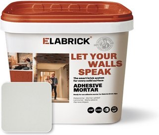 ELABRICK Verblendsteinkleber, 15 kg, weiß - weiss