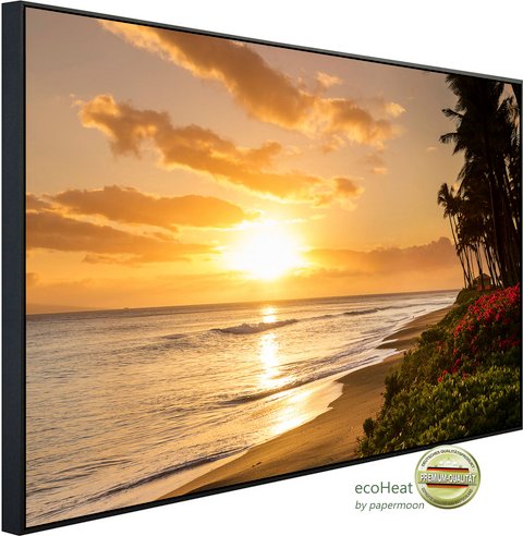 Thumbnail - papermoon Infrarotheizung »EcoHeat - Kaanapali Beach Hawaii«, Matt-Effekt - bunt