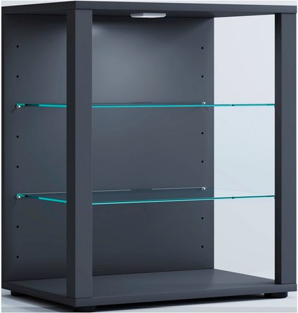VCM Standvitrine »Glasol«, BxHxL: 52 x 60 x 35 cm - grau