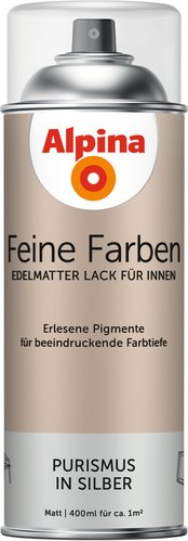 ALPINA Sprühlack »Feine Farben«, 400 ml, für ca. 1 m², grau, edelmatt