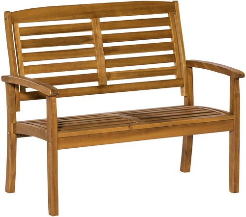 MERXX Gartenbank »Paraiba«, Holz, 2-Sitzer, BxHxT: 110 x 92 x 62 cm - braun