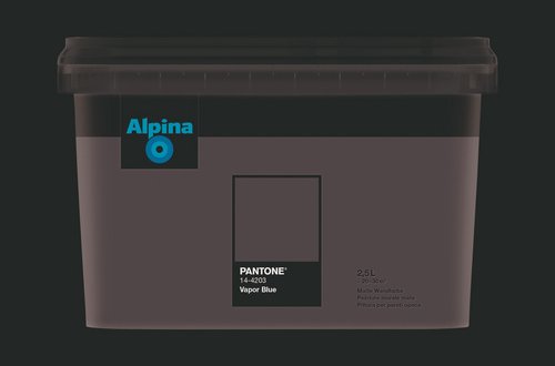 ALPINA Wandfarbe »PANTONE«, Vapor Blue, matt, 2,5 l - blau