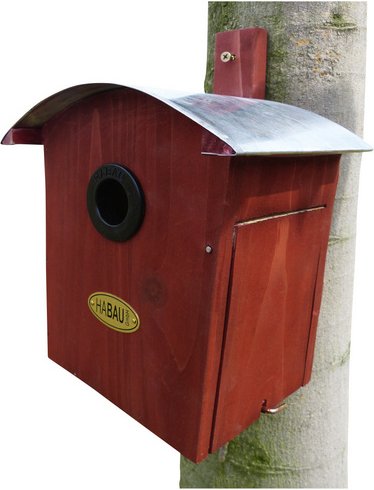 HABAU Nistkasten Runddach - rot