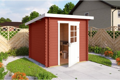 Mr. GARDENER Gartenhaus »Main«, Holz, BxHxT: 230 x 211 x 228,3 cm (Außenmaße) - rot