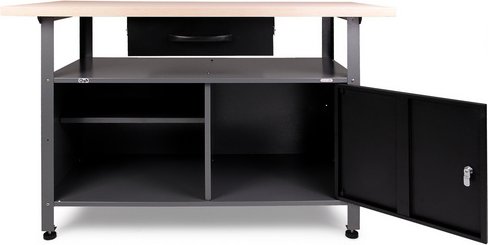 Ondis24 Werkstatt-Set »Klaus«, Ecklösung, anthrazit, Metall - grau