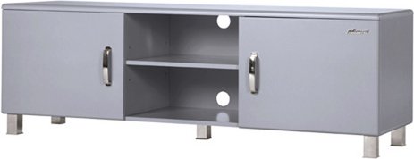 PHOENIX Lowboard »Miami«, BxHxL: 160 x 52,5 x 43 cm, MDF/Spanplatte/Metall/Kunststoff - grau