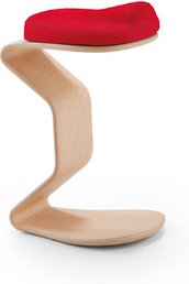 Mayer Sitzmöbel Hocker »NEST NATURE«, BxH: 32 x 55 cm, Polyester, rot
