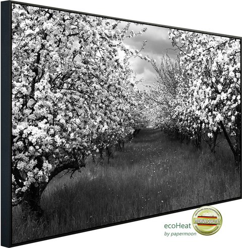 Thumbnail - papermoon Infrarotheizung »EcoHeat - Baumplantage Schwarz + Weiss«, Matt-Effekt - bunt