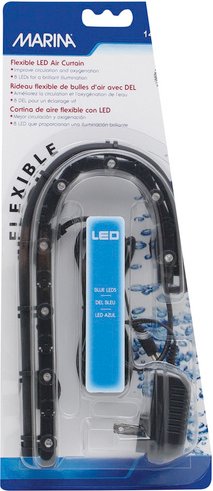 MARINA LED-Luftvorhang, blau - schwarz