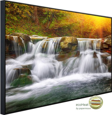 Thumbnail - papermoon Infrarotheizung »EcoHeat - Bergwasserfall«, Matt-Effekt - bunt