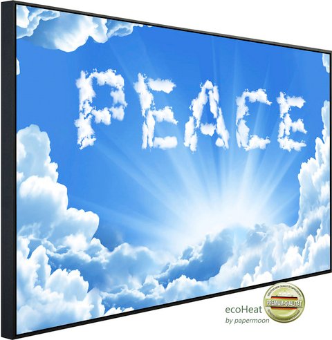 Thumbnail - papermoon Infrarotheizung »EcoHeat - Peace«, Matt-Effekt - bunt