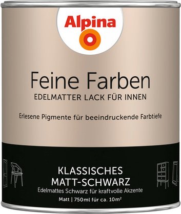 ALPINA Buntlack »Feine Farben«, 0,75 l, schwarz