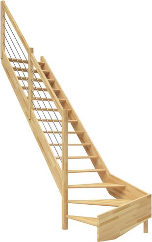 DOLLE Wangentreppe »Paris«, bis 318 cm Raumhöhe - braun