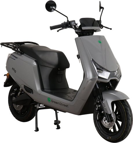 GREENSTREET Elektroroller »Rio«, Verbrauch: ca. 1€/100 km, Scheibenbremse/Scheibenbremse - grau