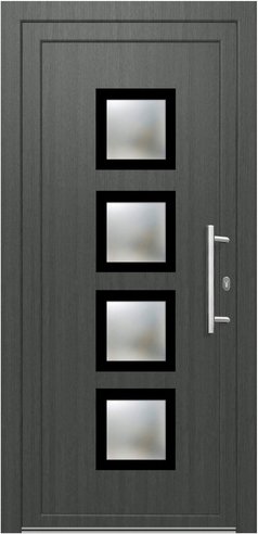 KNOCK Kunststoff-Haustür »Robusto«, grau