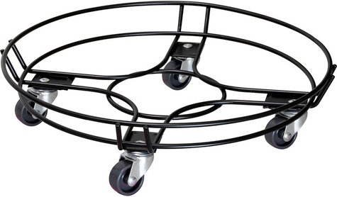 WAGNER SYSTEM Pflanzenroller Ø 38 cm, Metall - schwarz