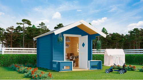LASITA MAJA Kinderspielhaus »Pinoccio«, BxHxT: 219 x 188 x 270 cm, blau